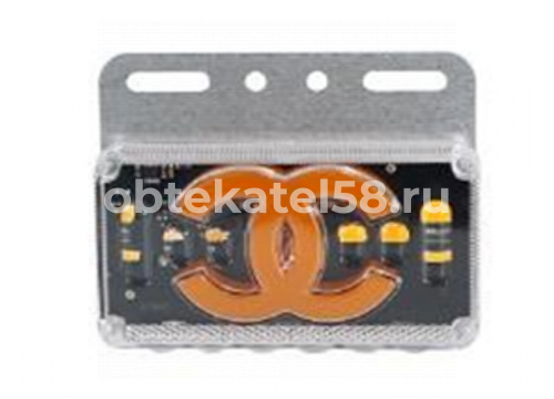 Фонарь габаритный боковой 12v LED с подсветкой колеса/кронштейн LEDMH G7013-12v