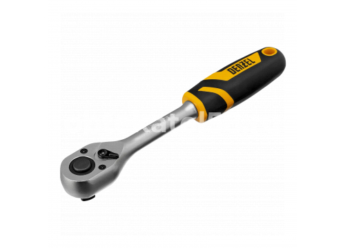 Трещотка 1/2", 90 зубьев, с быстрым сбросом, CrV Denzel 14033