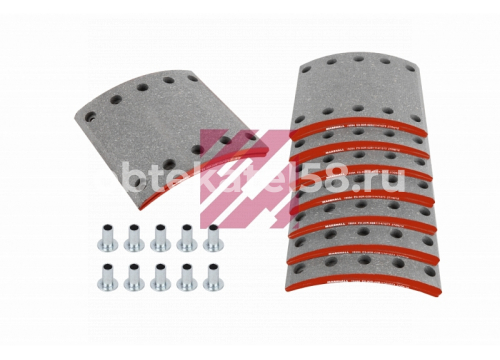 Комплект барабанных накладок 420x200; STD (80 отв.: 8x15 / 93251) 19094 MARSHALL PLUS M2190940-P