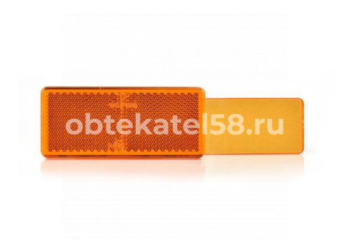 Катафот прямоугольный желтый скотч 96х42 WAS 850