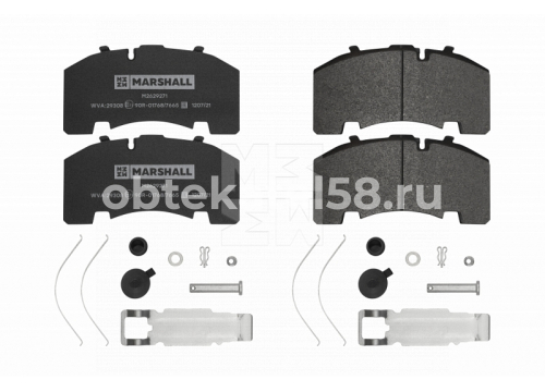 Комплект дисковых колодок 211х108х30мм Knorr SK7, SB4309 05/2003-> он 29171 MARSHALL Plus M2629271-P