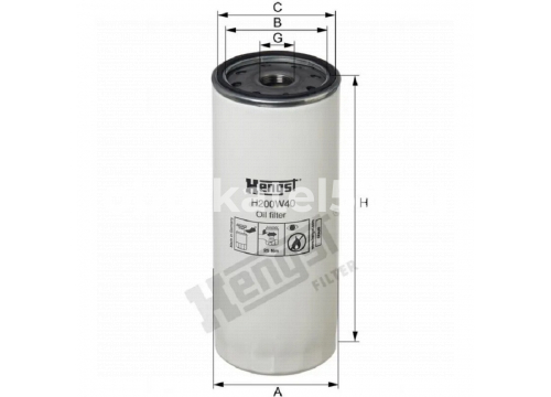 Фильтр масляный RENAULT/VOLVO Long Life (длинный пробег/ 2шт на Volvo) Hengst H200W40 