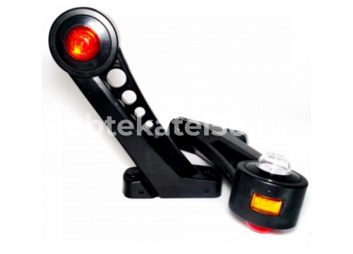 Фонарь габаритный (РОГ) 3-цвета ТОчка LED 12/24v l-180мм ТРАС 001/0011.3731-07