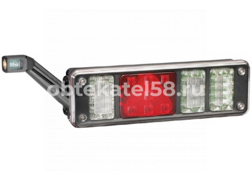 фонарь задний Krone 6-секционый гибрид лампа/LED LH с рогом HELLA 2VP 340 961-111