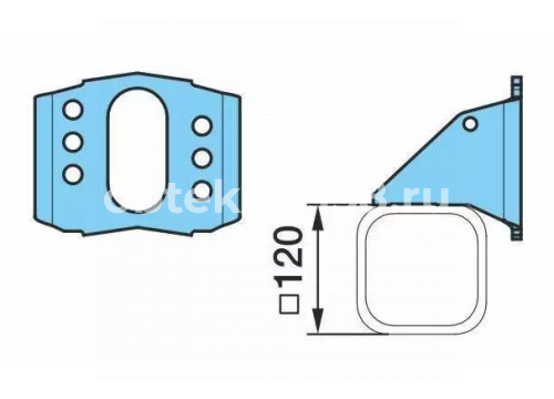 Кронштейн тормозной камеры BPW он 0318235840 AVTOSHTAMP AS280007
