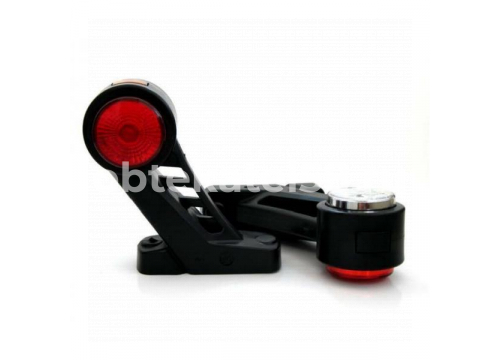 Фонарь габаритный (РОГ) ТРАС Двухцветный LED 12/24v декор круг l-130мм 003/0031.3731-02(12)