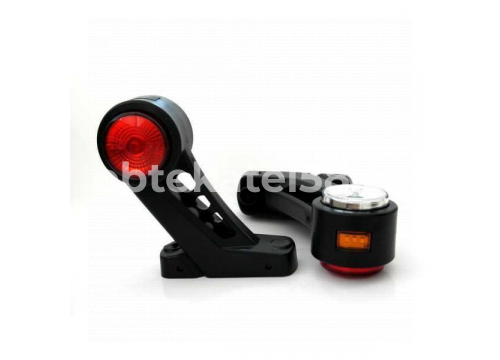 Фонарь габаритный (РОГ) 3-и цвета LED 12/24v декор l-130мм ТРАС 003/0031.3731-03(13)