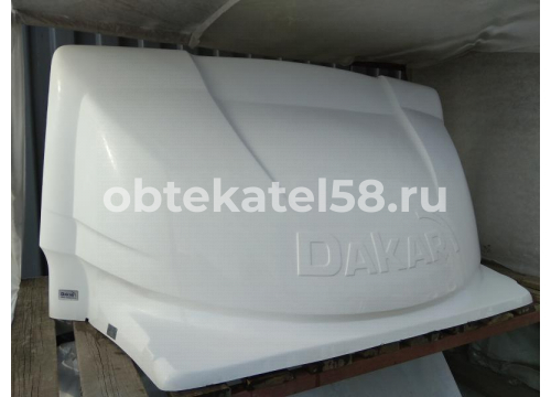 Обтекатель ГАЗЕЛЬ 2,1м (1,0м) 2-м (5-37) белый стандарт "Дакар"