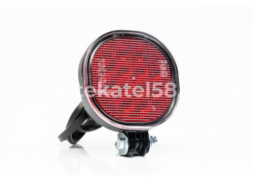Фонарь задний противотуманный 12LED/12-36v/красный/кронштейн FRISTOM FT-400