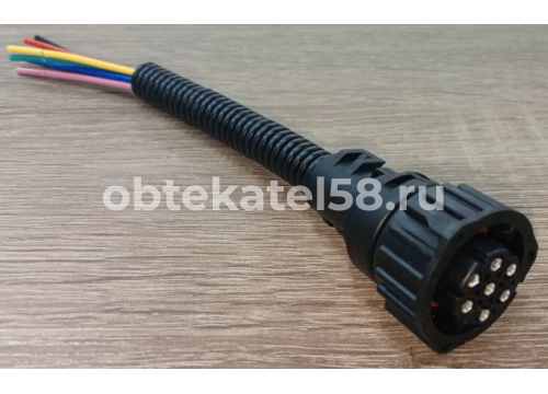 Разъем AMP заднего фонаря ЖГУТ 2-01 прямой обратная часть (2)