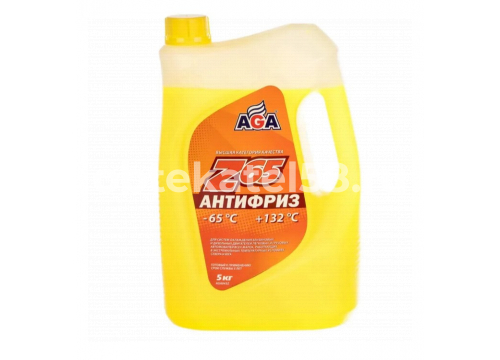Антифриз Hi-Gear AGA043z желтый (-65 до +132 °С) G-12++ 5кг.