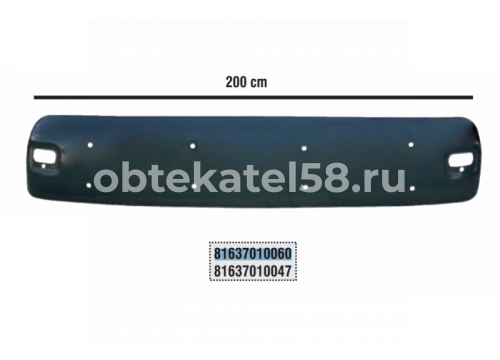 Козырек солнцезащитный MAN TGA M-L-LX/TGL/TGS 202х38см под 2 габарита он81637010060 MARSHAL M9409121