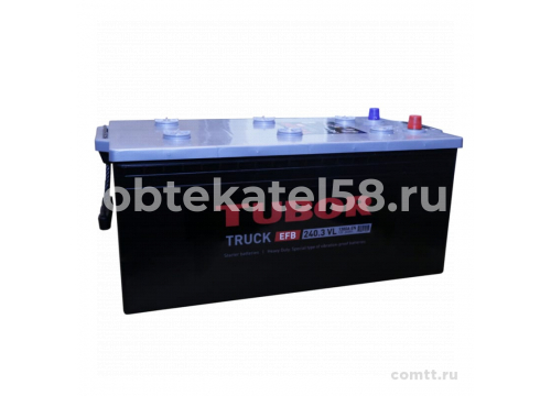 Аккумулятор 12V/240Ah+EFB/1300А/+LH/518х276х242мм TUBOR TRUCK EFB 6СТ-240.3