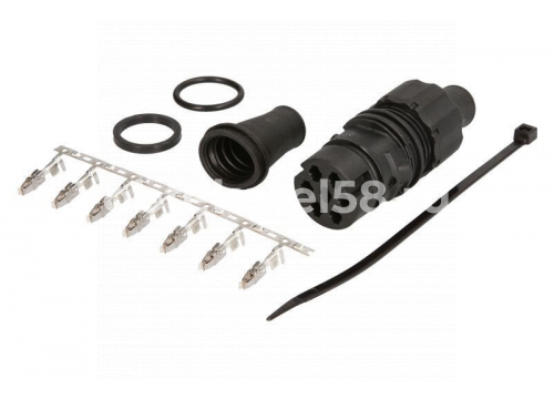 Разъём 7-pin фонаря KRONE ответный Easyconn Di=28mm STELLOX 88-01420-SX