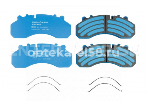 Комплект дисковых колодок HOWO A7, SITRAK C7H передняя ось WG9100443050 ENTERPRISE E5029438