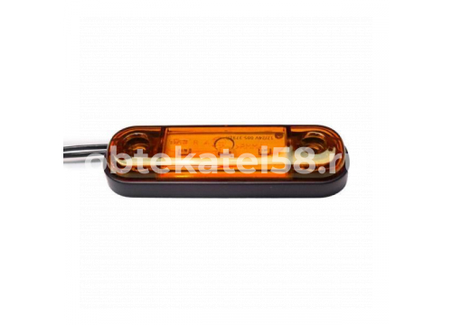 ТРАС фонарь габаритный 3Led 12-24v mini(Slim) желтое L=80мм 014.3731-07