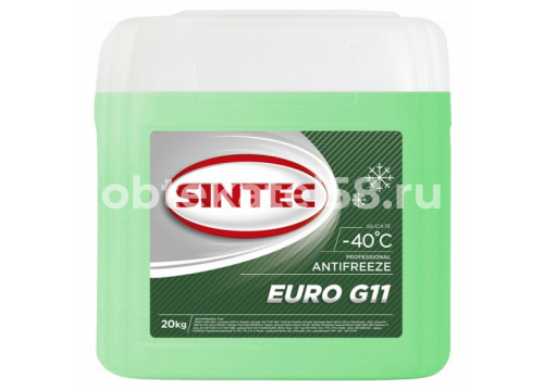 Антифриз SINTEC Euro зеленый G11 (-40) 20кг 800521