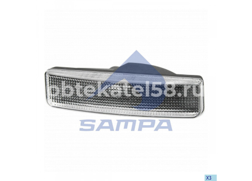 Фонарь габаритный SCANIA в козырек белый/без патрона он 1326935 TANGDE BS04A032001