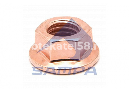 Гайка MAN TGA,TGS,TGX турбокомпрессора медная (М10х1.5мм) 6112290023 AUGER 97264