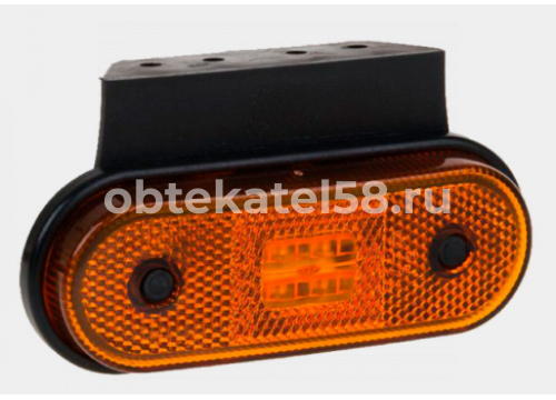 Фонарь габаритный SCHMITZ желтый с кронштейом под фишку 1LED он 066203 HANLIN SY-SML1033