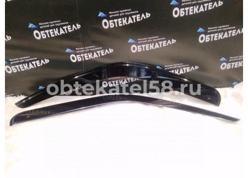 Дефлектор двери ГАЗЕЛЬ Бизнес накладной "дельта"БЕЛЫЙ (скотч)