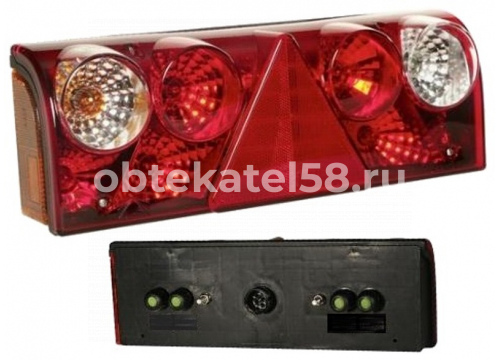 Фонарь задний SCHMITZ EUROPOINT II LH(левый)/5 фишек(ASS2x7+4ASS2x2) ASPOECK 25-6200-501 ЧЗ