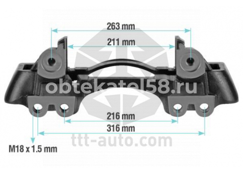 Скоба суппорта WABCO PAN 22-1 левая TTT 20261
