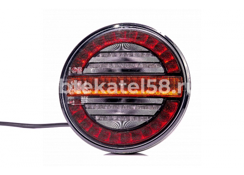 Фонарь задний круглый FRISTOM LED 12-24v габарит/стоп/динамический УП FRISTOM FT-213 LED DI