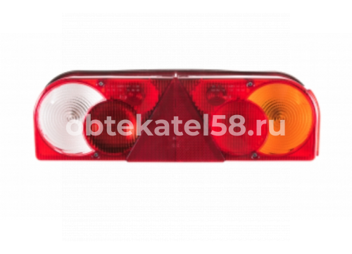 Стекло фонаря заднего ФЗ-05 правое (ставится на прицепы ТОНАР) + катафот САКУРА ФЗ 05.04.00.00СБ П