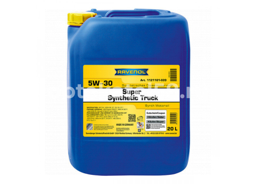 Масло дизельное RAVENOL Super Synthetic Truck 5W30 канистра 20л/17.99кг RAVENOL 1121101-020