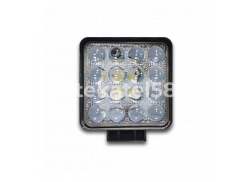 Дополнительная LED фара 12-24V, WHITE (108х108х45мм) 20,2w LEDMH G0002-45mm