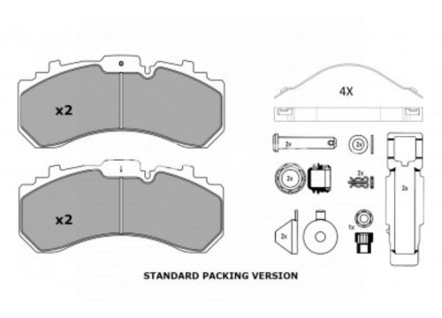 Комплект дисковых колодок DAF DAF CF/XF106/XG Euro 6 OEM 2270497
