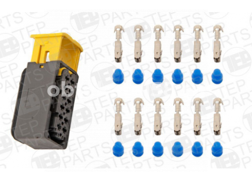 Разъём 12-pin контактный TE PARTS он 7814521