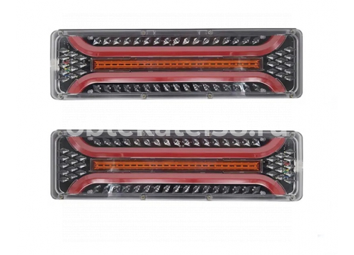 Фонарь задний LED 12/24v 410х140х35мм поворот/задний ход/ПТФ/габарит/подсветка номера LEDMH W0011