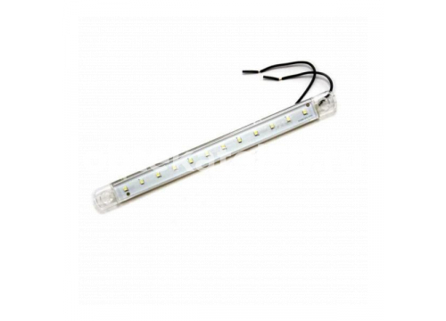 ТРАС фонарь габаритный Led 12-24v белый L=238мм 12led 015.3731