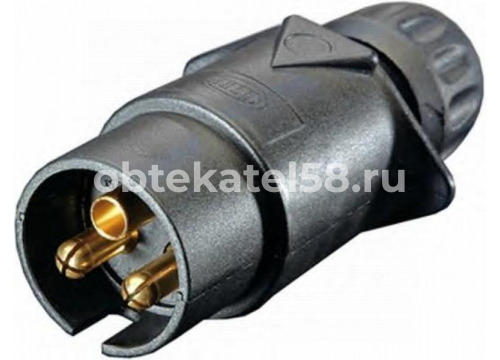 Вилка 3 PIN, пласт.корпус 24V/16A HELLA 8JA 002 263-031