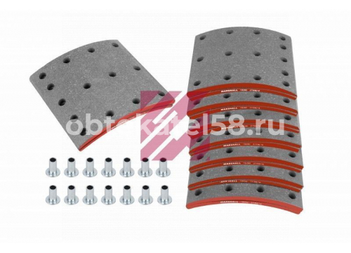 Комплект барабанных накладок НОМИНАЛ Renault/Volvo он 3095167 MARSHALL M2190900