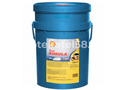 Масло дизельное SHELL Rimula R5 E 10W40 синтетическое канистра 20л 550027381