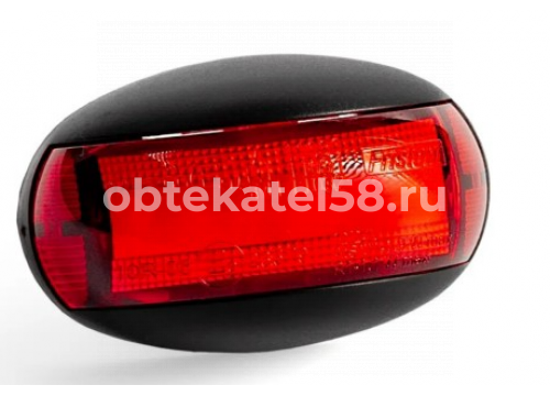 Фонарь габаритный FRISTOM красный с проводом 0.15м 12-36V FT067СLED