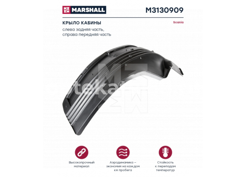 Scania 4 крыло переднее правое он 1408466 Marshall M3130909