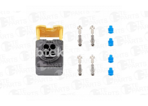 Разъем 4-х контактный (4pin 4уплотнения фиксатор) Mercedes/Scania/Volvo TE Parts 7814555 