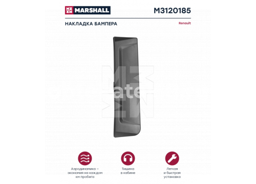 RVI Range T-seria Euro6 вставка внутреняя бампера левая черная он 7482282172 MARSHALL M3120185