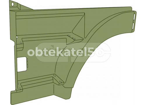 крыло переднее большое VOLVO FH12 1v левое 3175246 Simpeco SP4004.0401