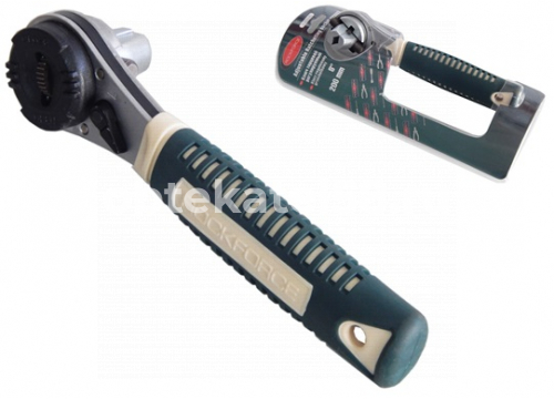 Ключ трещоточный 7-24 мм/торцевой/прорезиненный ROCKFORCE RF-802334U