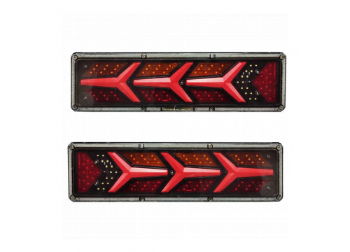 Фонарь задний LED 12/24v 410х140х35мм поворот/задний ход/ПТФ/габарит/подсветка номера LEDMH W0013