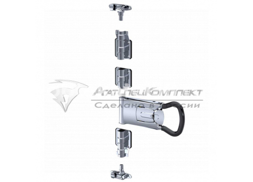 Запор штанговый 27мм INOX(Нержавейка) ручка Push 2 NEW SS F15.1 SS Одна Воротина